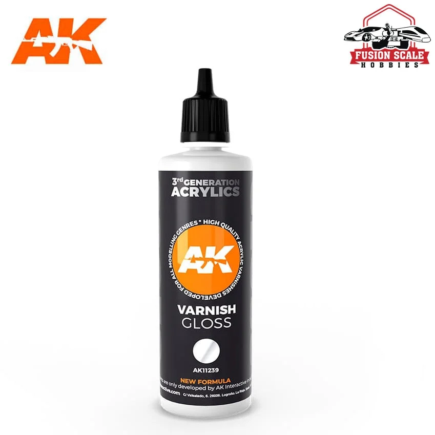 AK Interactive 3rd Generation Gloss Acrylic Varnish 100ml Bottle
