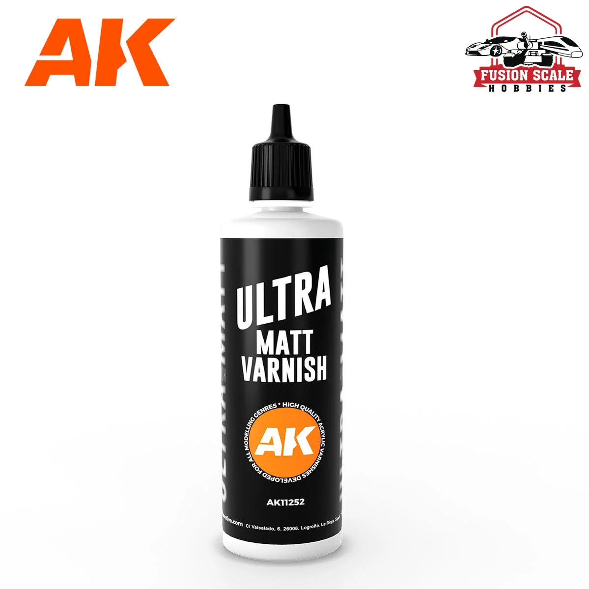 AK Interactive Ultra Matt Varnish 100ml Bottle