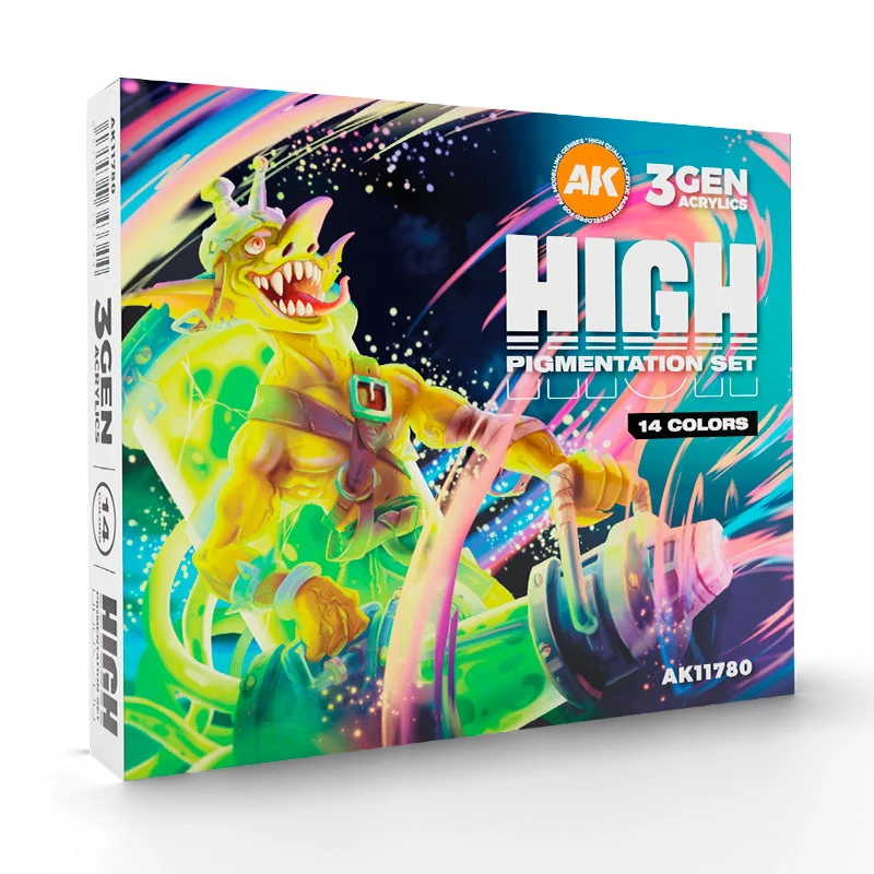 AK Interactive High Pigmentation Set - 14 Colors - 11780
