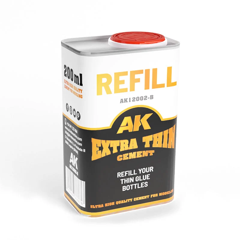 AK Interactive Extra Thin Cement 250 ml Refill - 12002-B