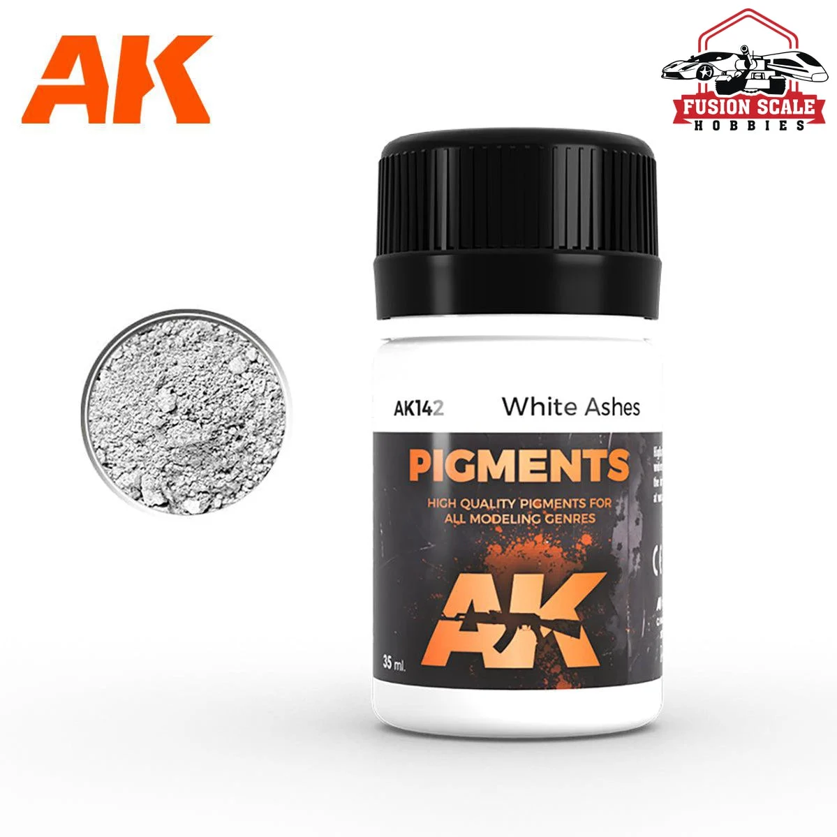 AK Interactive White Ashes Pigment AK142