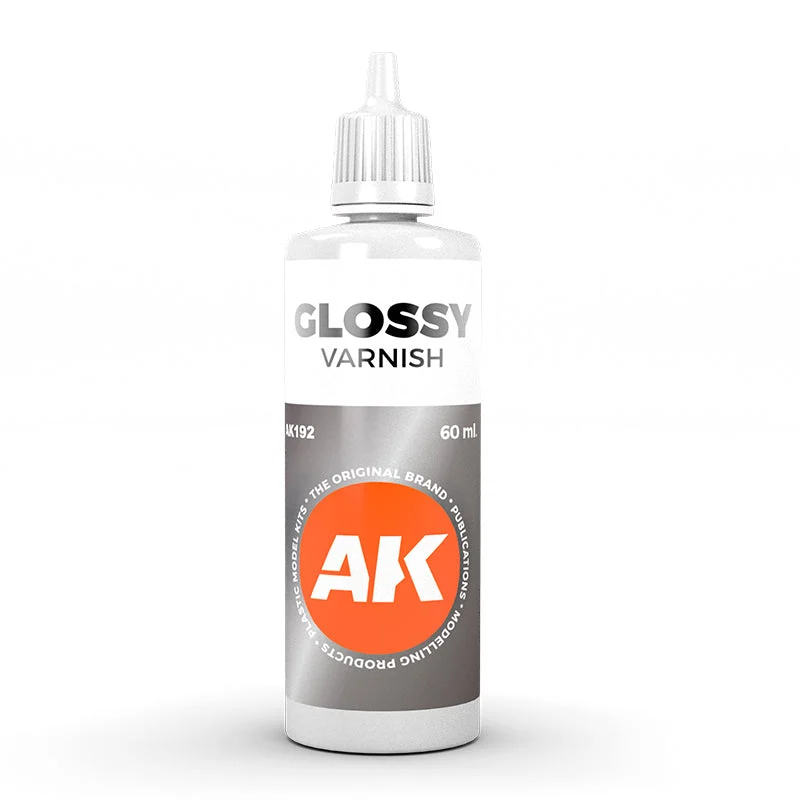 AK Interactive Glossy Finish Top Quality Varnish 60ml Bottle