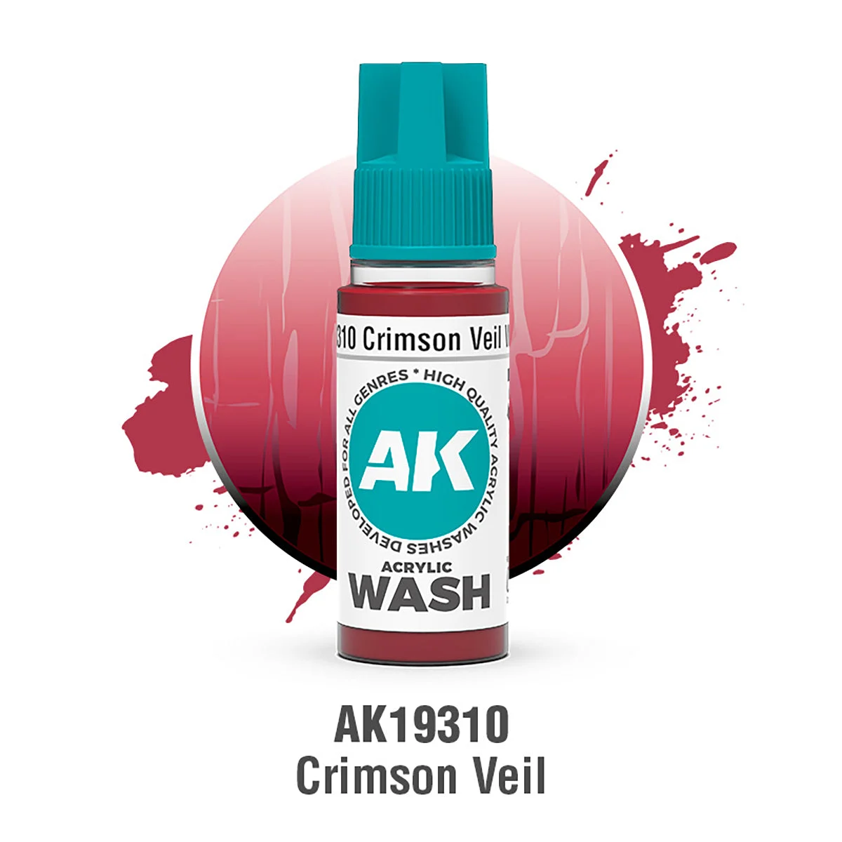 AK Interactive Crimson Veil Acrylic Wash - AK19310
