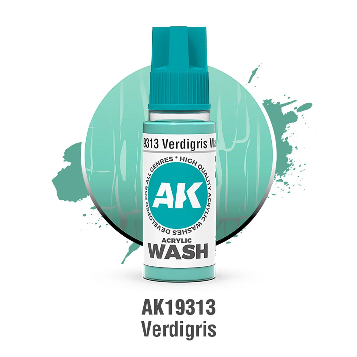 AK Interactive Verdigris Acrylic Wash - AK19313