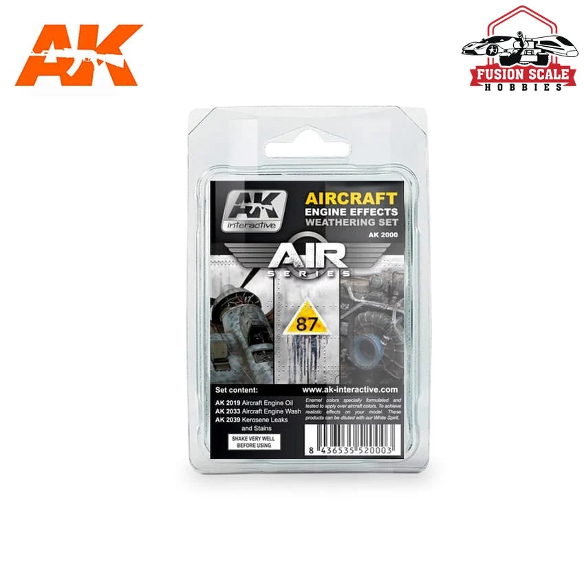 AK Interactive Air Series Aircraft Engine Effects Weathering Set AKI2000