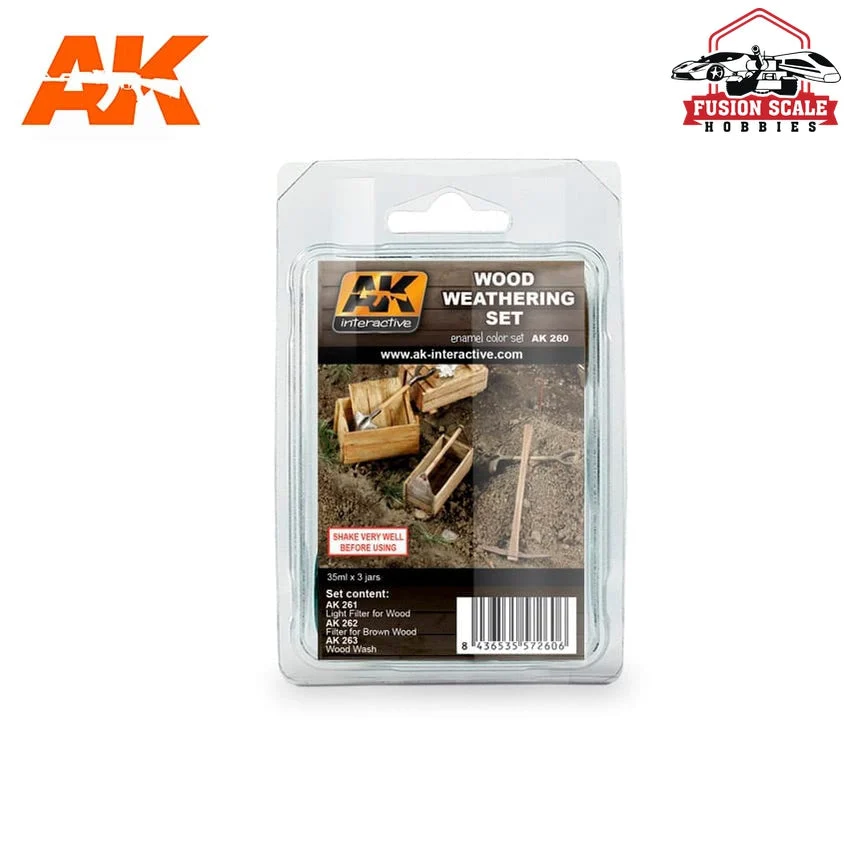 AK Interactive Wood Weathering Enamel Set