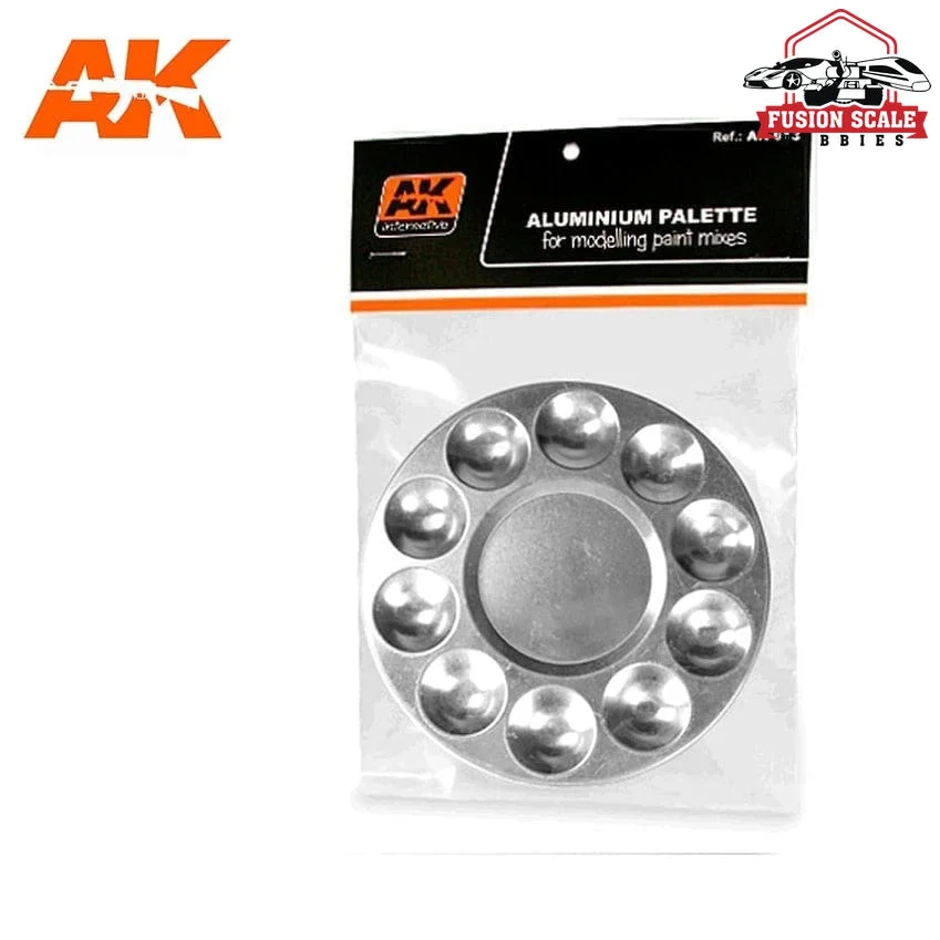 AK Interactive AK613 Aluminum Paint Pallet with 10 Wells