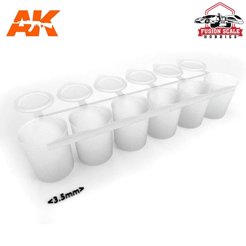 AK Interactive Mix Addict Medium 6 with Lids AKI619
