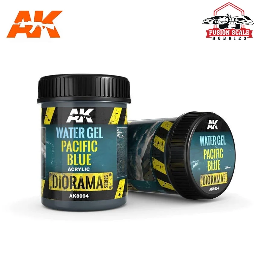 AK Interactive Water Gel Pacific Blue 250ml AKI8004