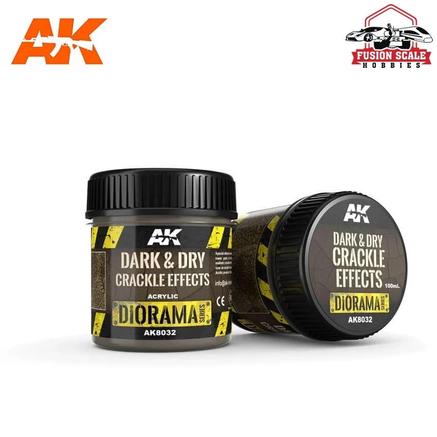 AK Interactive Dark & Dry Crackle Effects 100ml