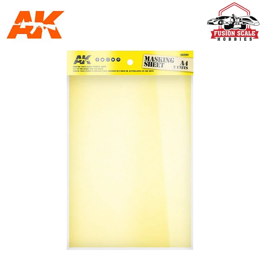 AK Interactive Masking Sheet A4 (2 Sheets) AKI8210