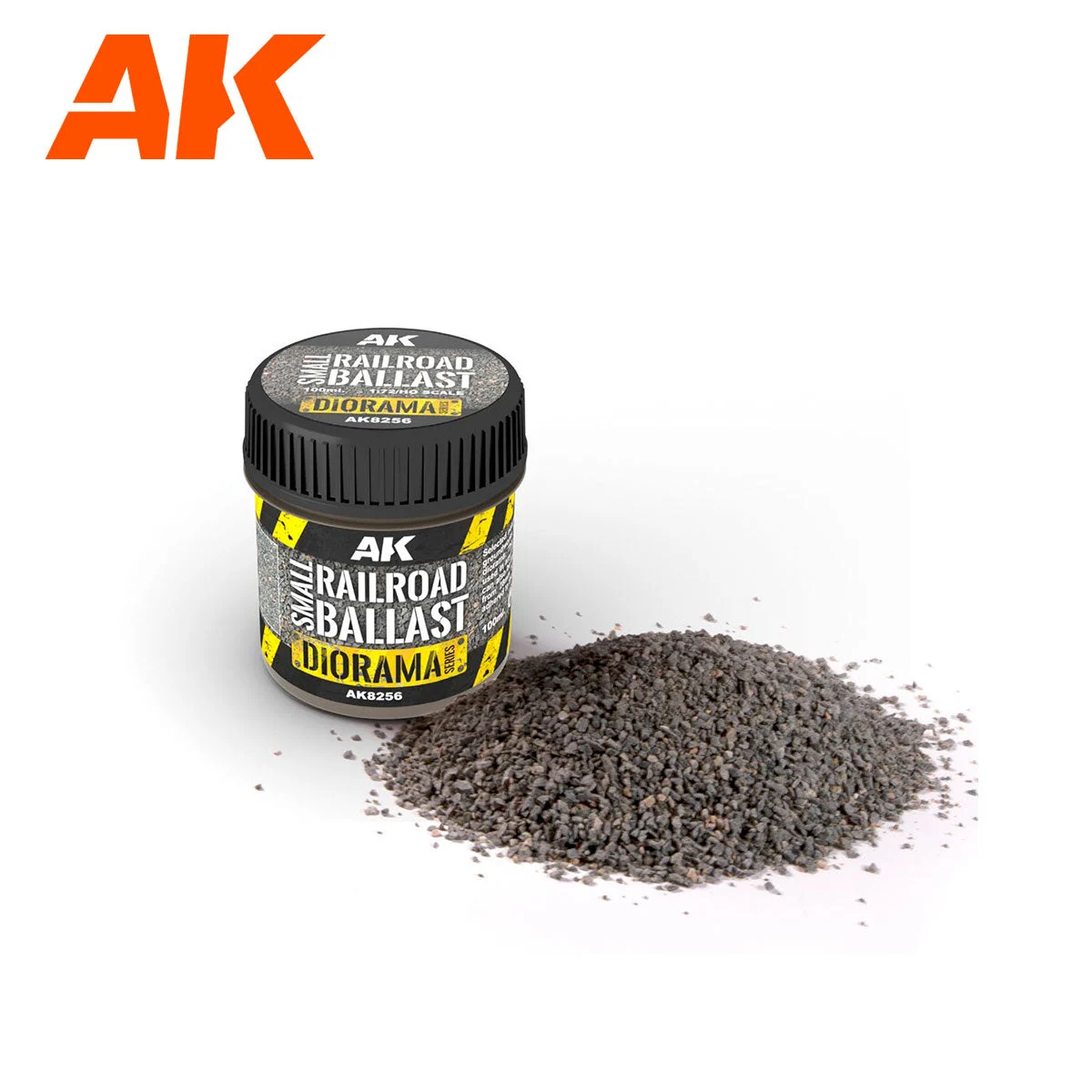AK Interactive 1/72 Small Railroad Ballast - 8256