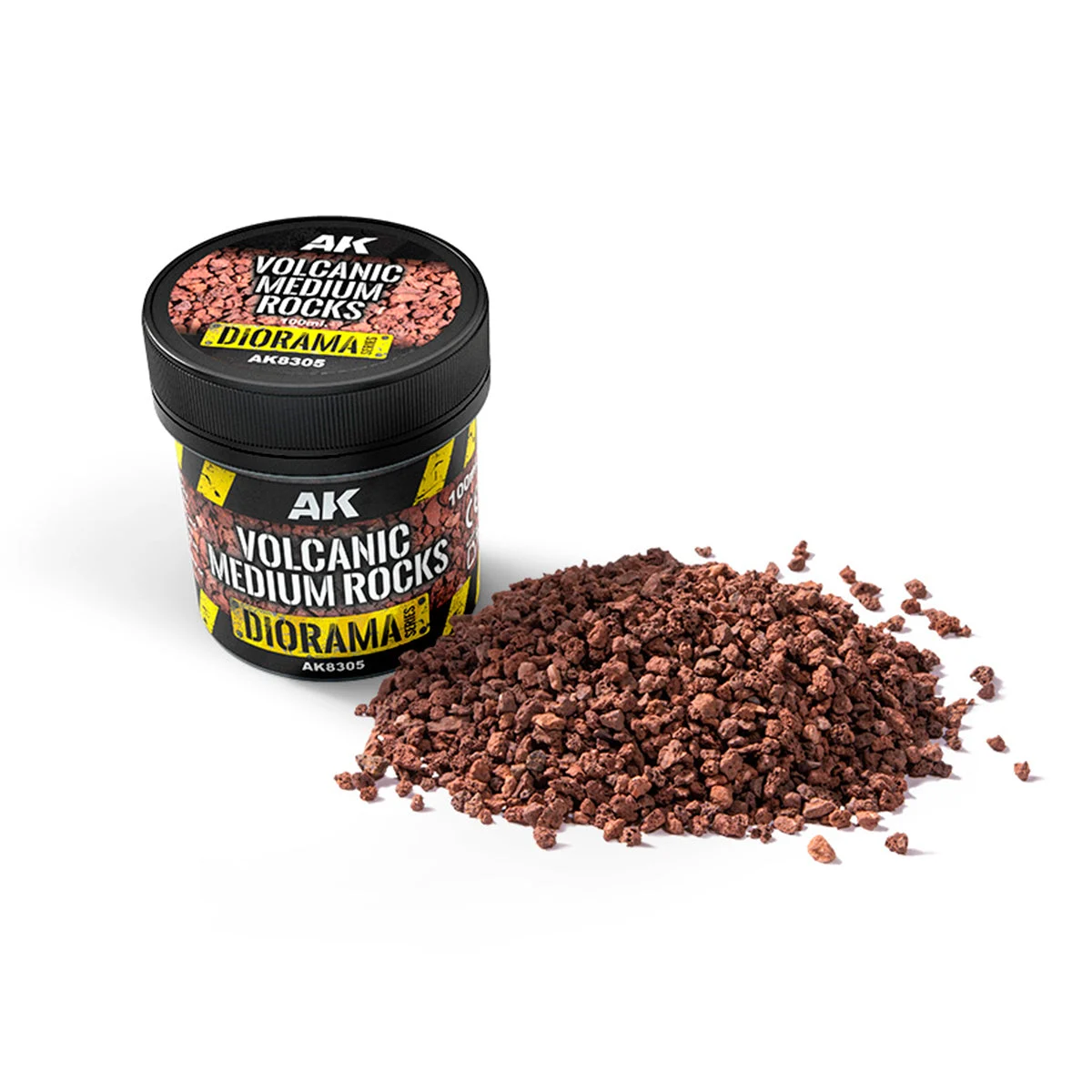 AK Interactive Volcanic Medium Rocks 100ml - 8305