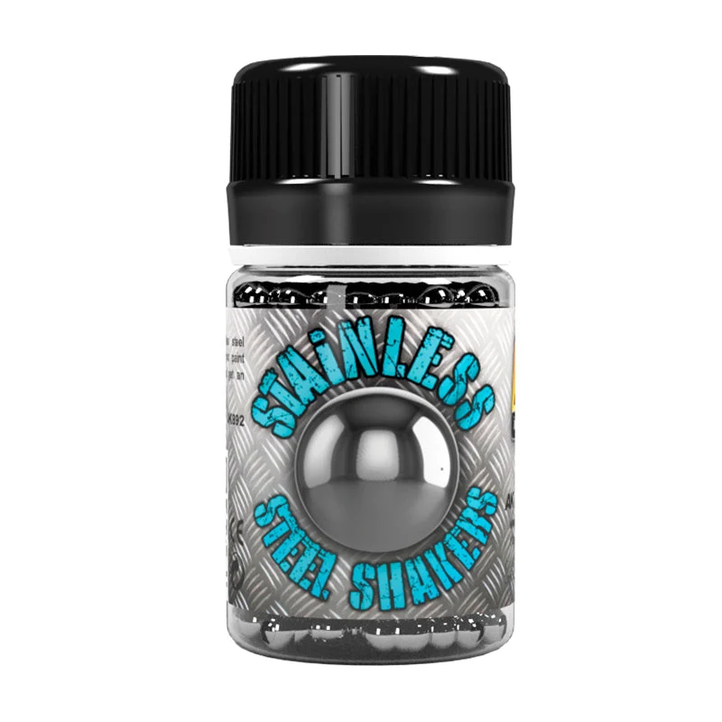 AK Interactive Stainless Steel Shakers (Balls) for Paint Mixing (250pcs/Bottle)