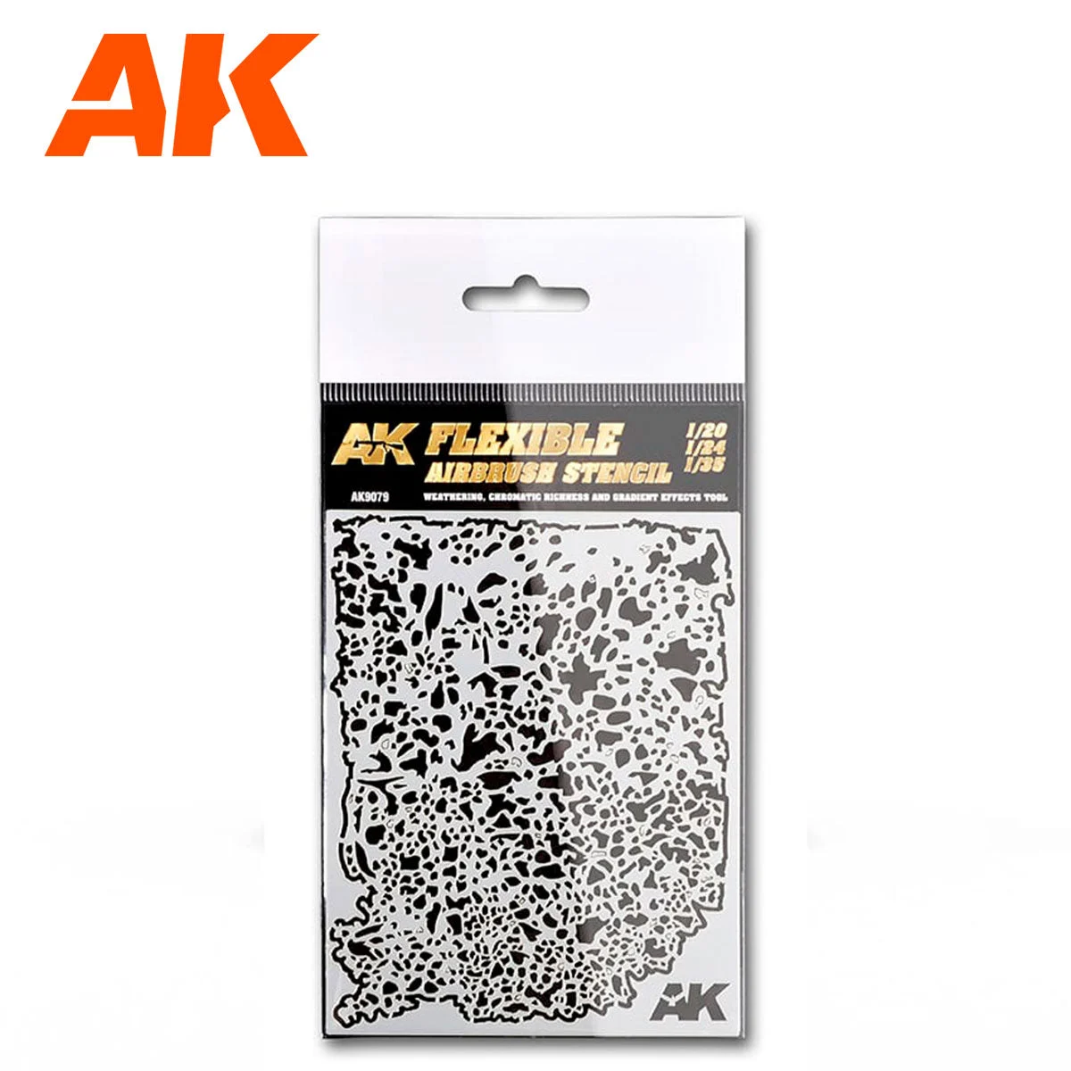 AK Interactive Flexible Airbrush Stencil 1/20, 1/24, 1/35