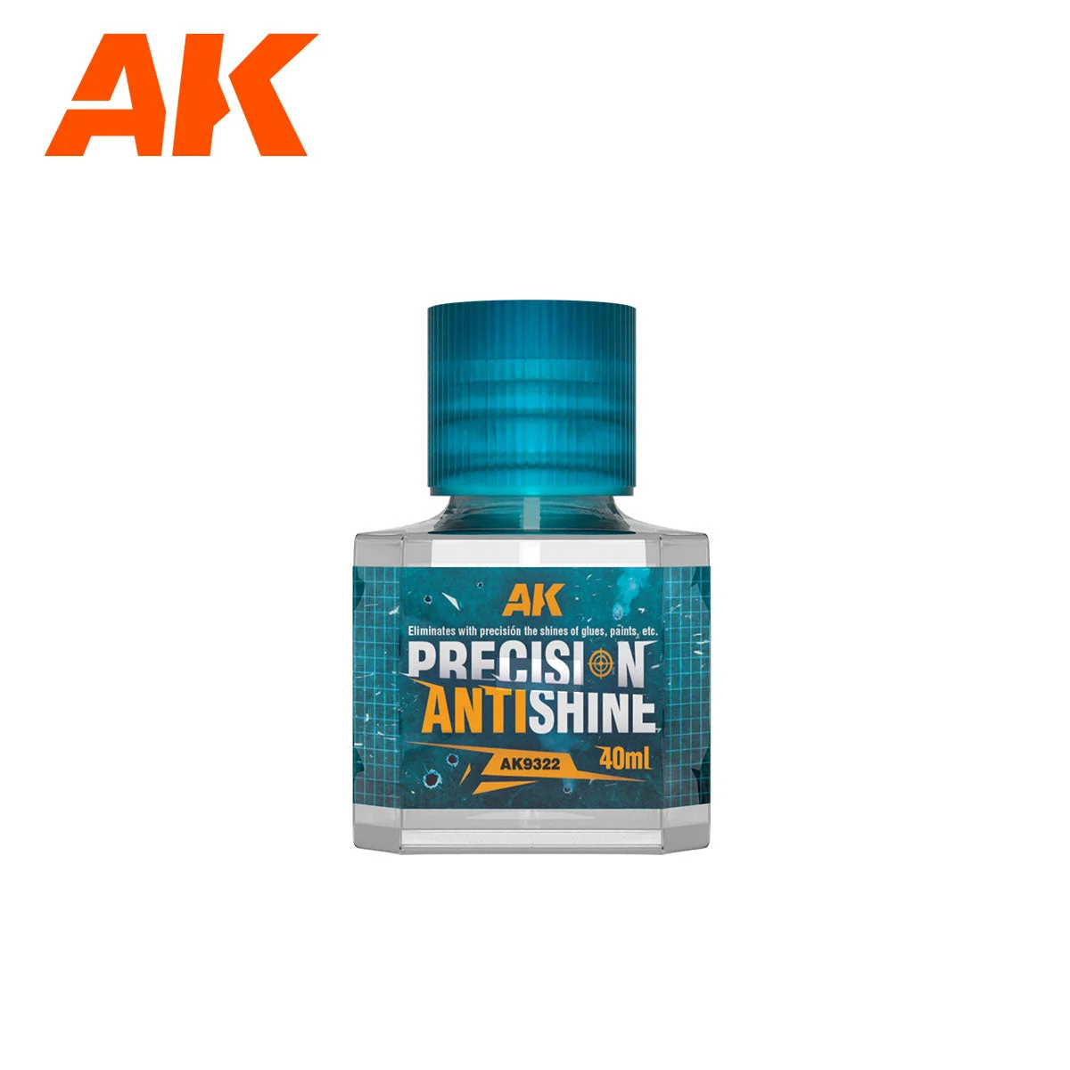 AK Interactive Precision Antishine 40ml Bottle W/ Brush Applicator