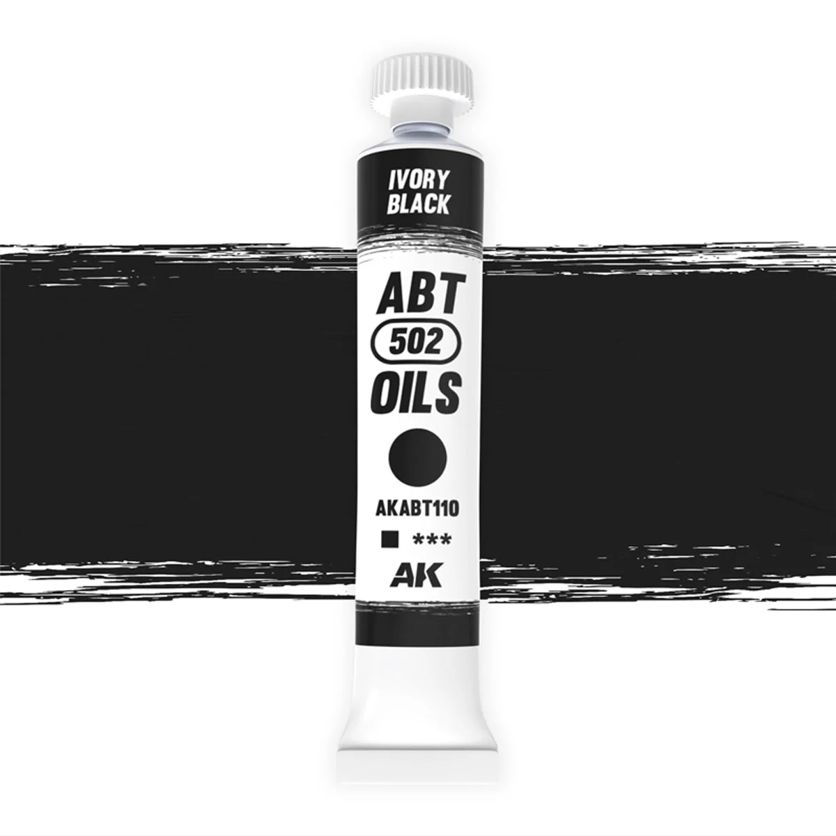 Abteilung 502 Oil Paint Black 20ml Tube AKABT110
