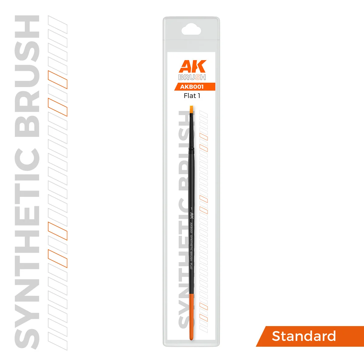 AK Interactive Synthetic Brush Flat 1