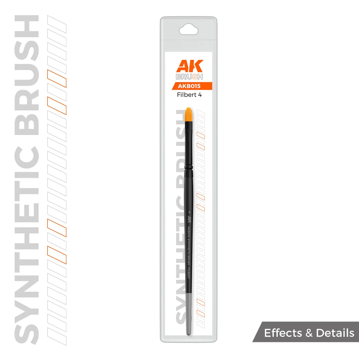 AK Interactive Synthetic Brush Filbert 4