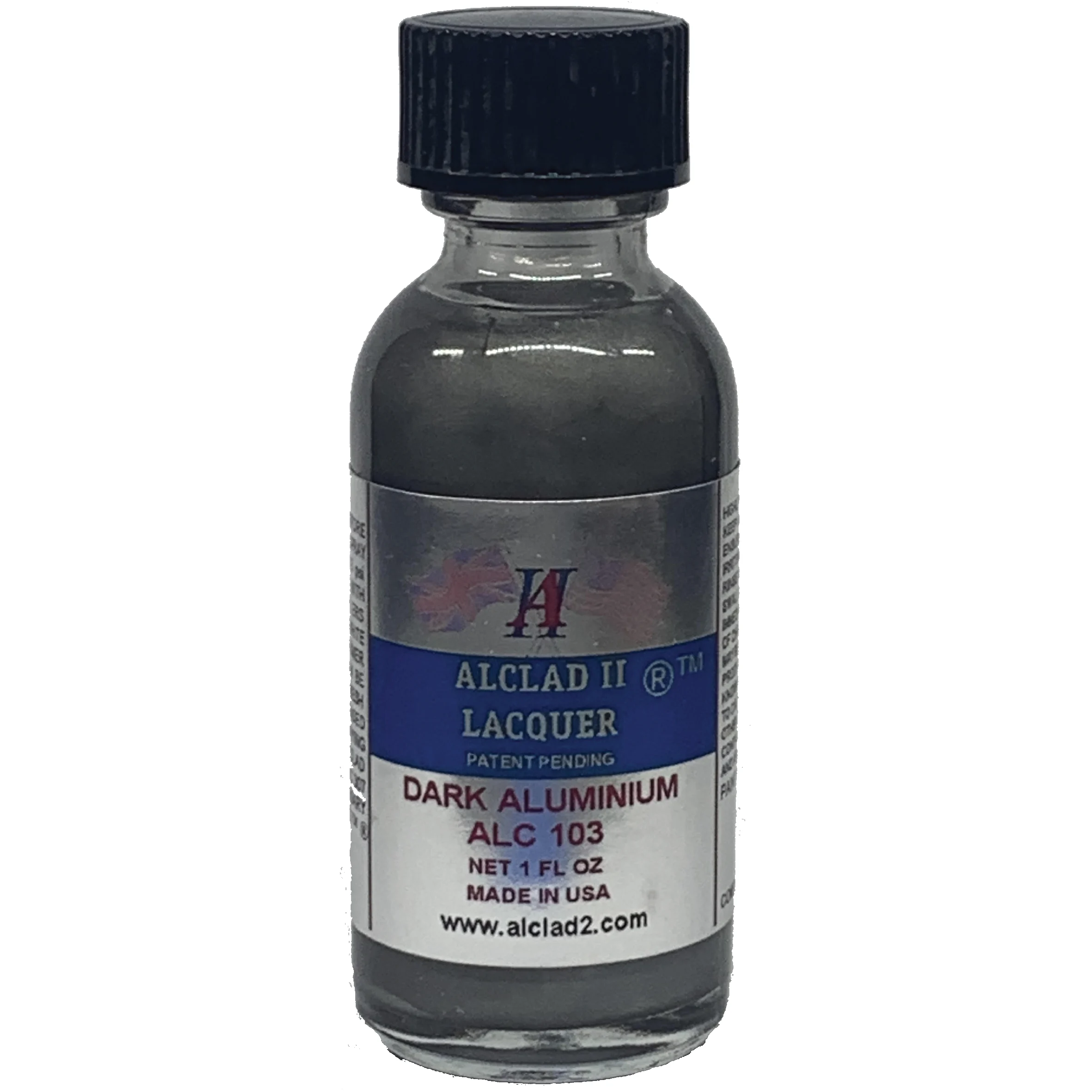 Alclad II Dark Aluminium Metallic Lacquer Paint 1 oz ALC-103
