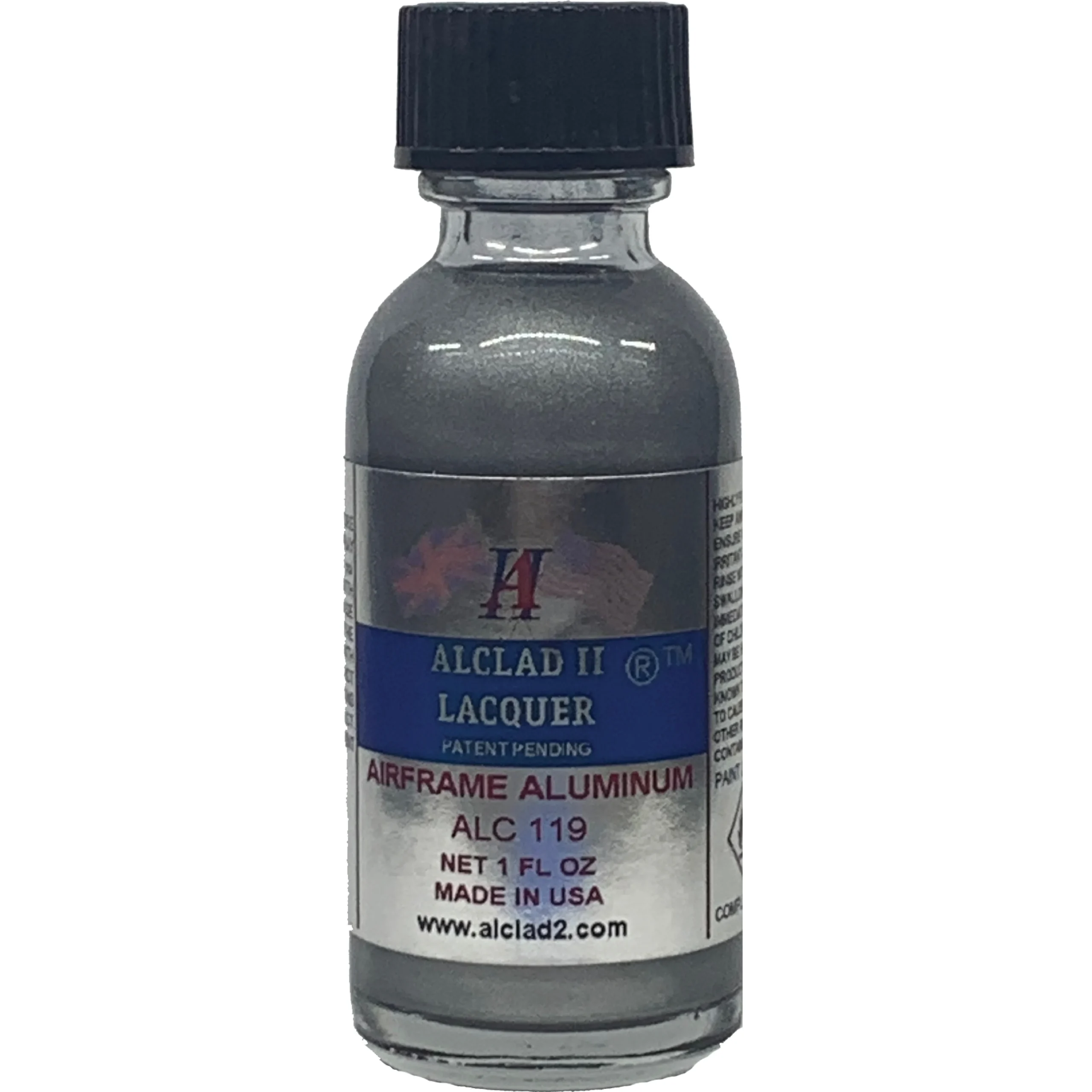 Alclad II Airframe Aluminum High Shine Lacquer Paint 1 oz ALC-119
