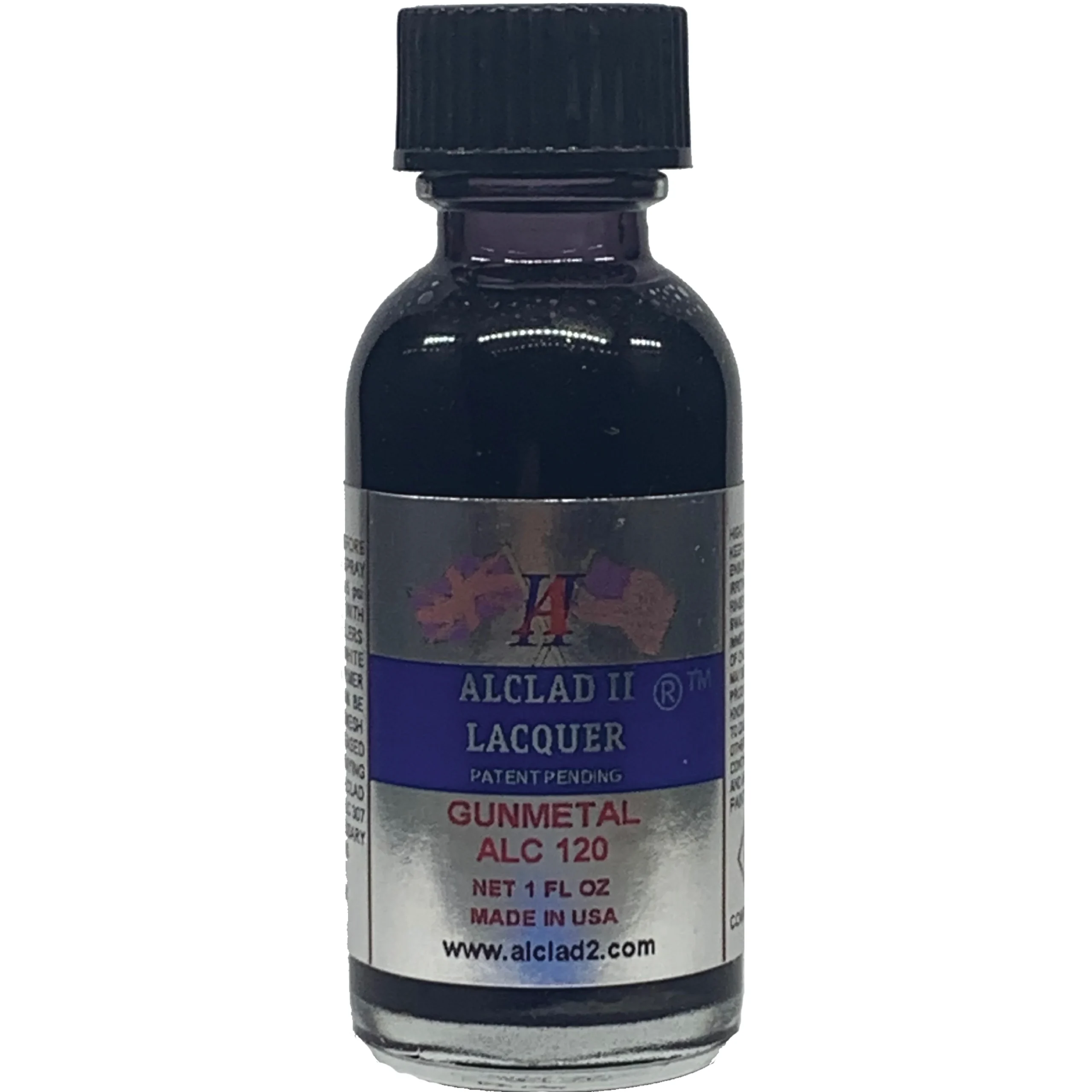Alclad II Gun Metal Metallic Lacquer Paint 1 oz ALC-120