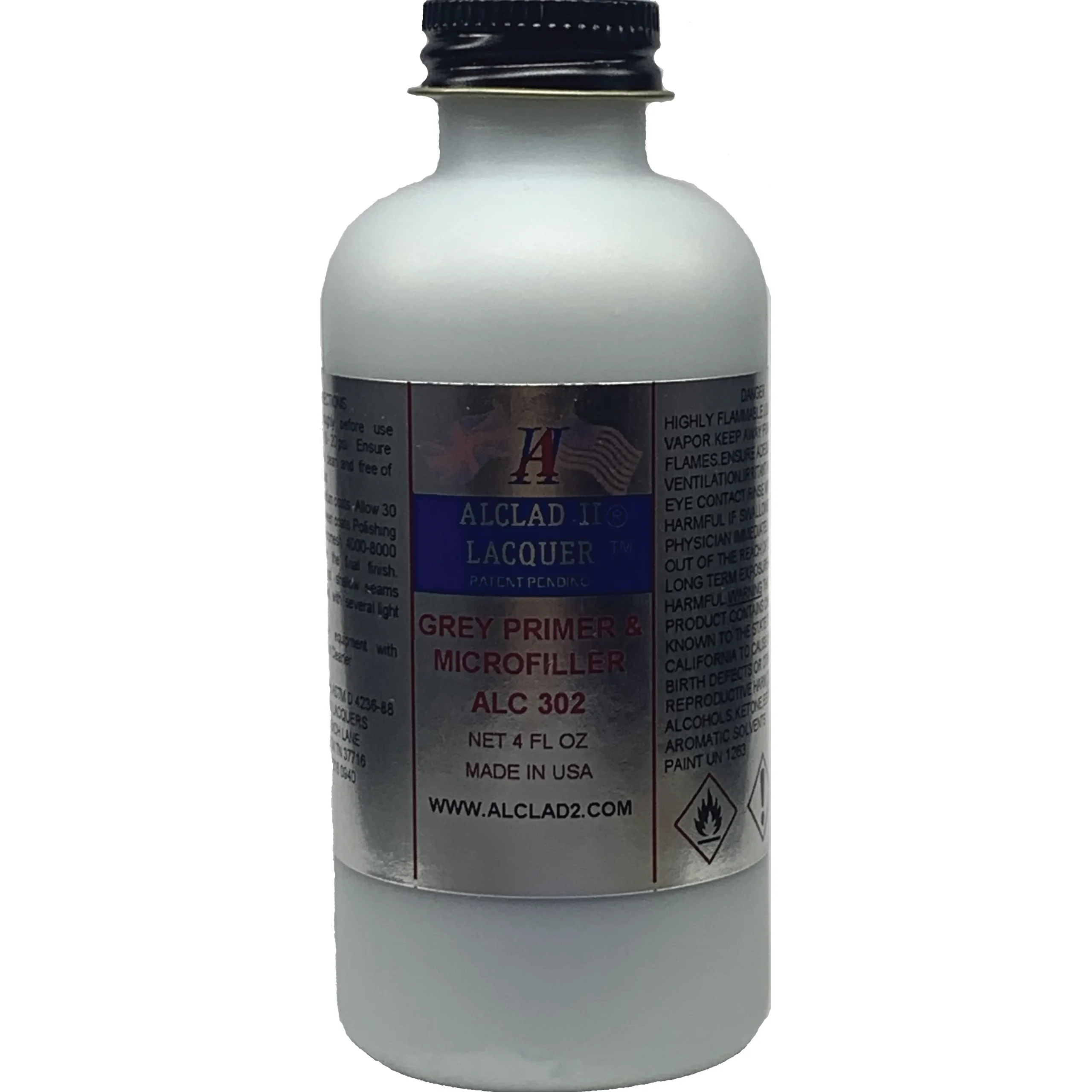 Alclad II Grey Primer & Microfiller Primer 4 oz ALC-302
