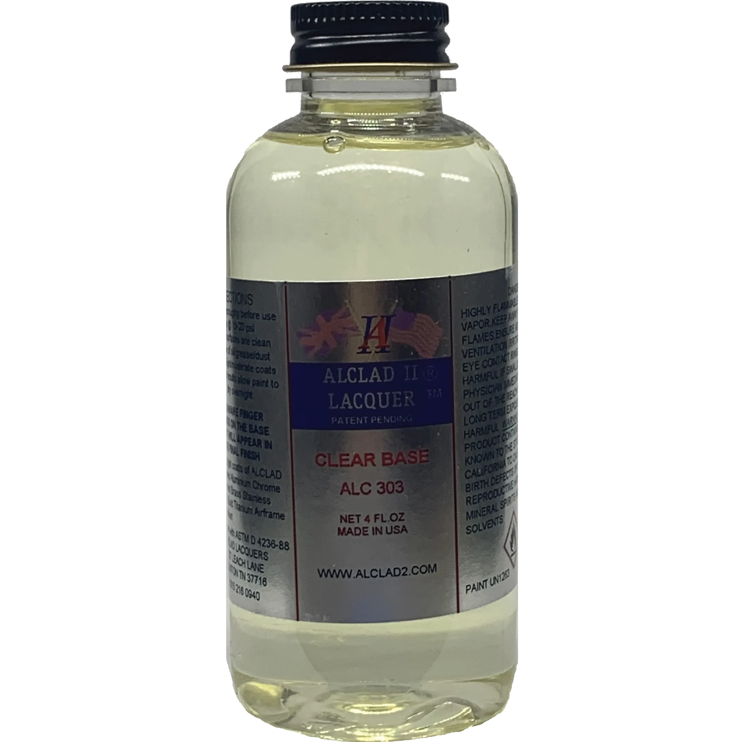 Alclad II Clear Base Metallic Lacquer Paint 4 oz ALC-303