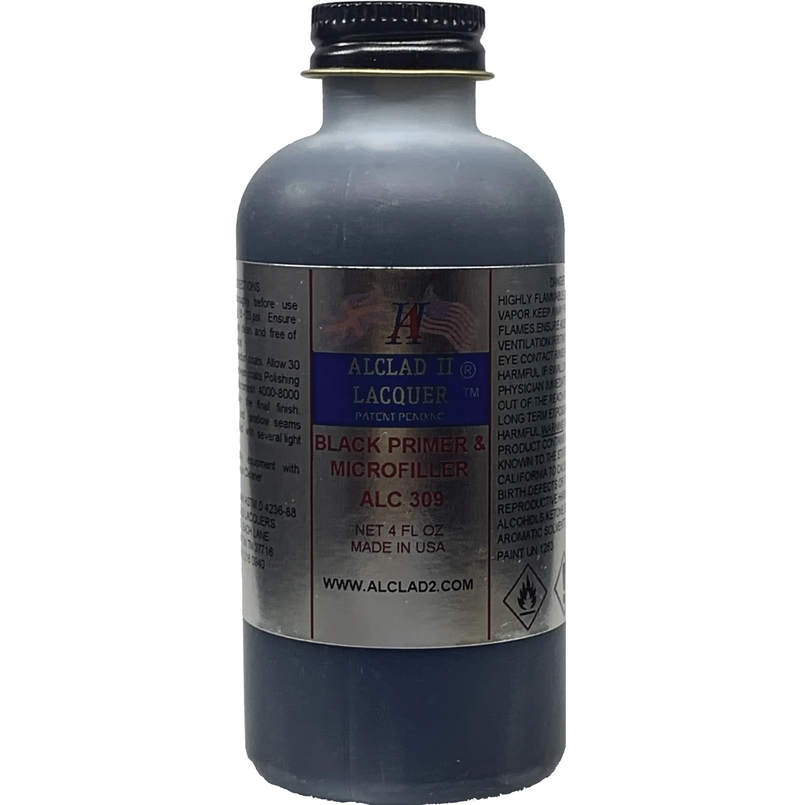 Alclad II Black Primer & Microfiller Primer 4 oz ALC-309