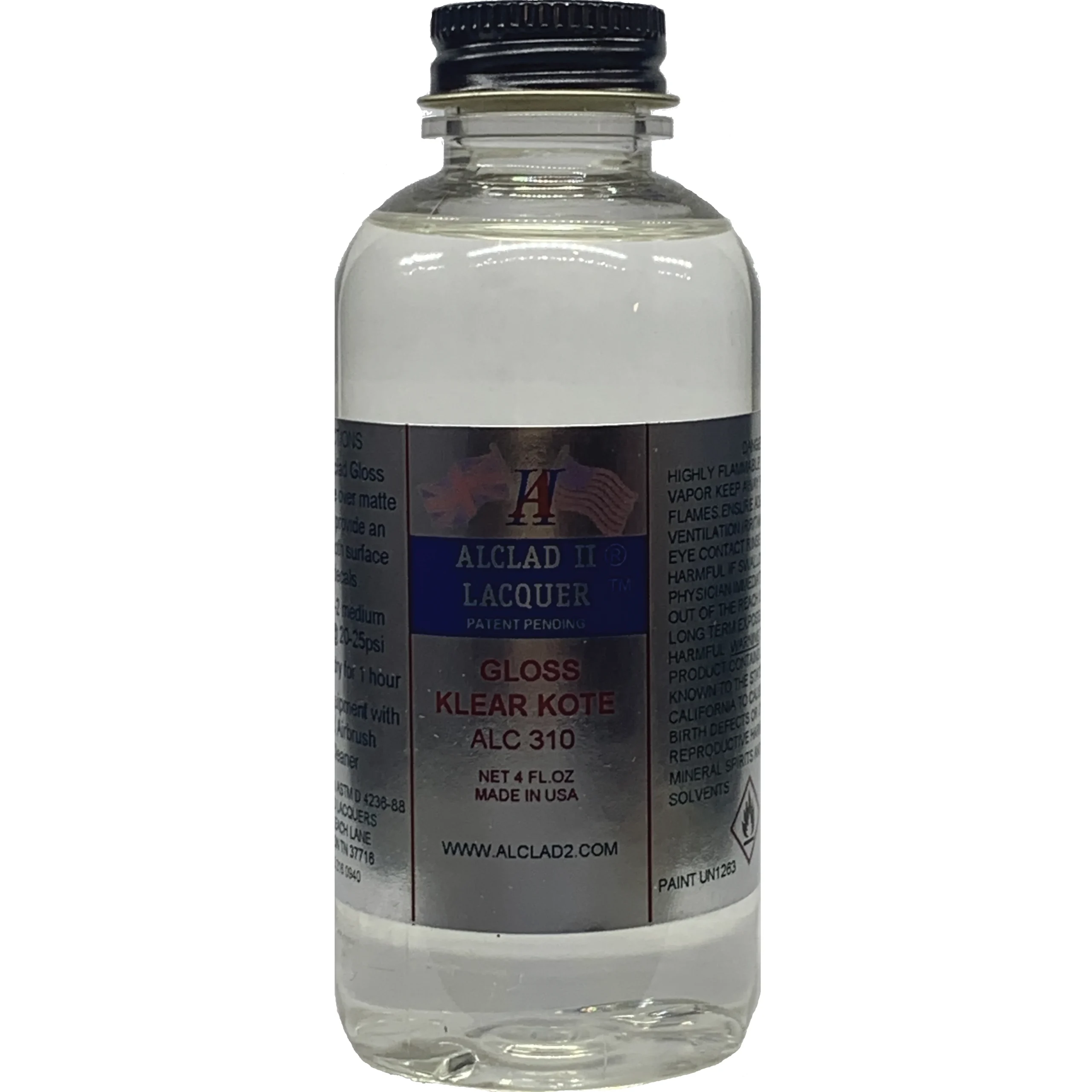 Alclad II Gloss Clear Coat Clear Coat 4 oz ALC-310