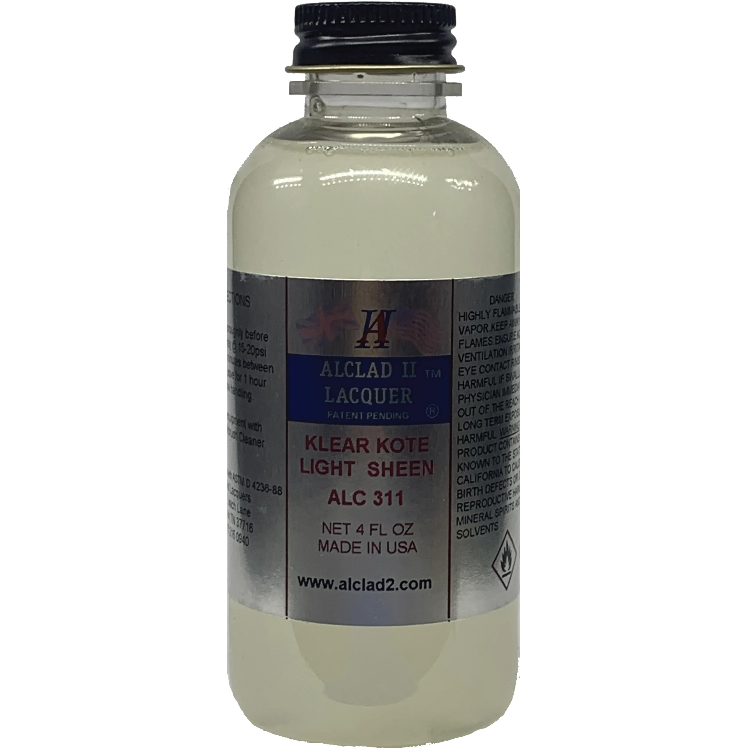 Alclad II Clear Coat Light Sheen Clear Coat 4 oz ALC-311