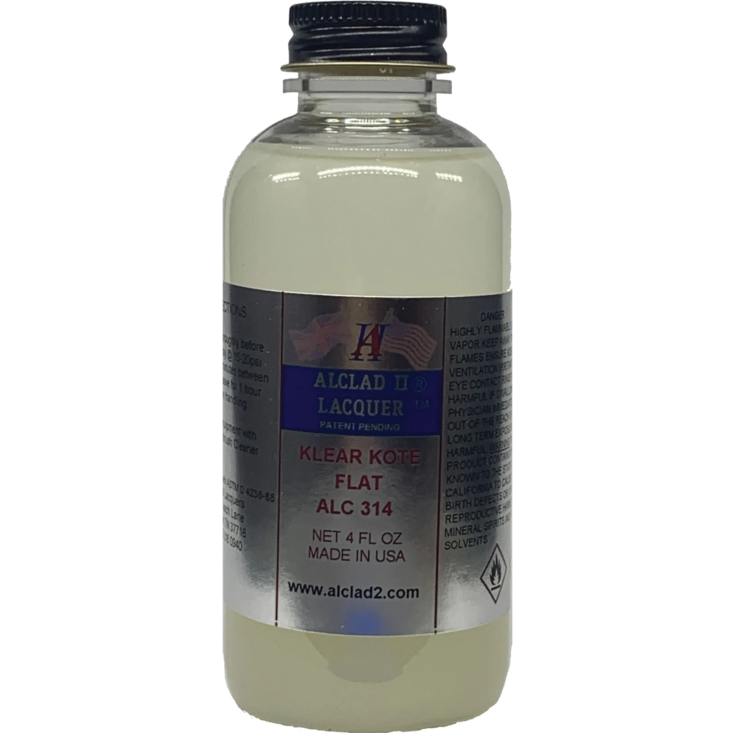 Alclad II Clear Coat Flat Clear Coat 4 oz ALC-314