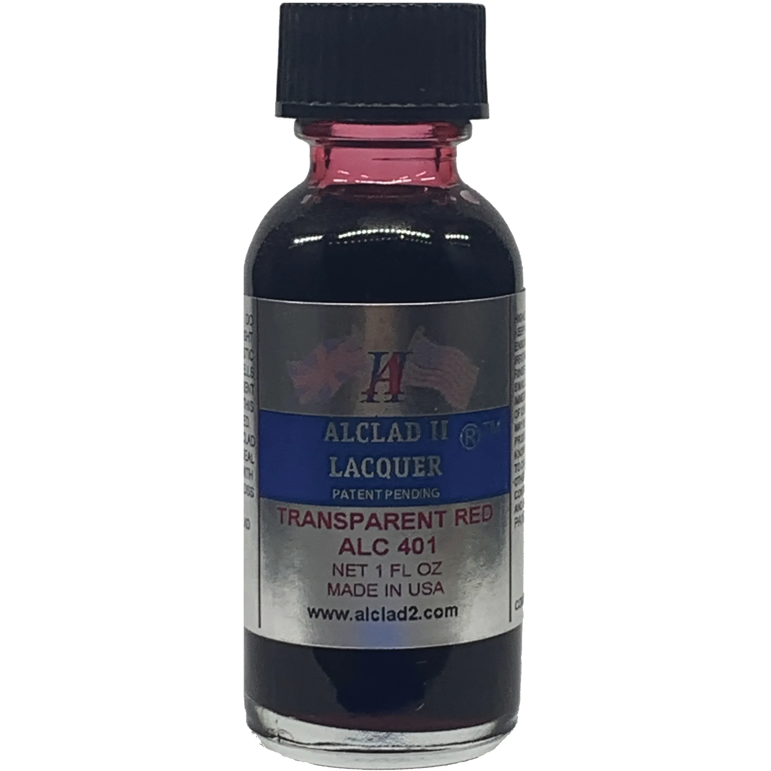 Alclad II Transparent Red Transparent Lacquer Paint 1 oz ALC-401