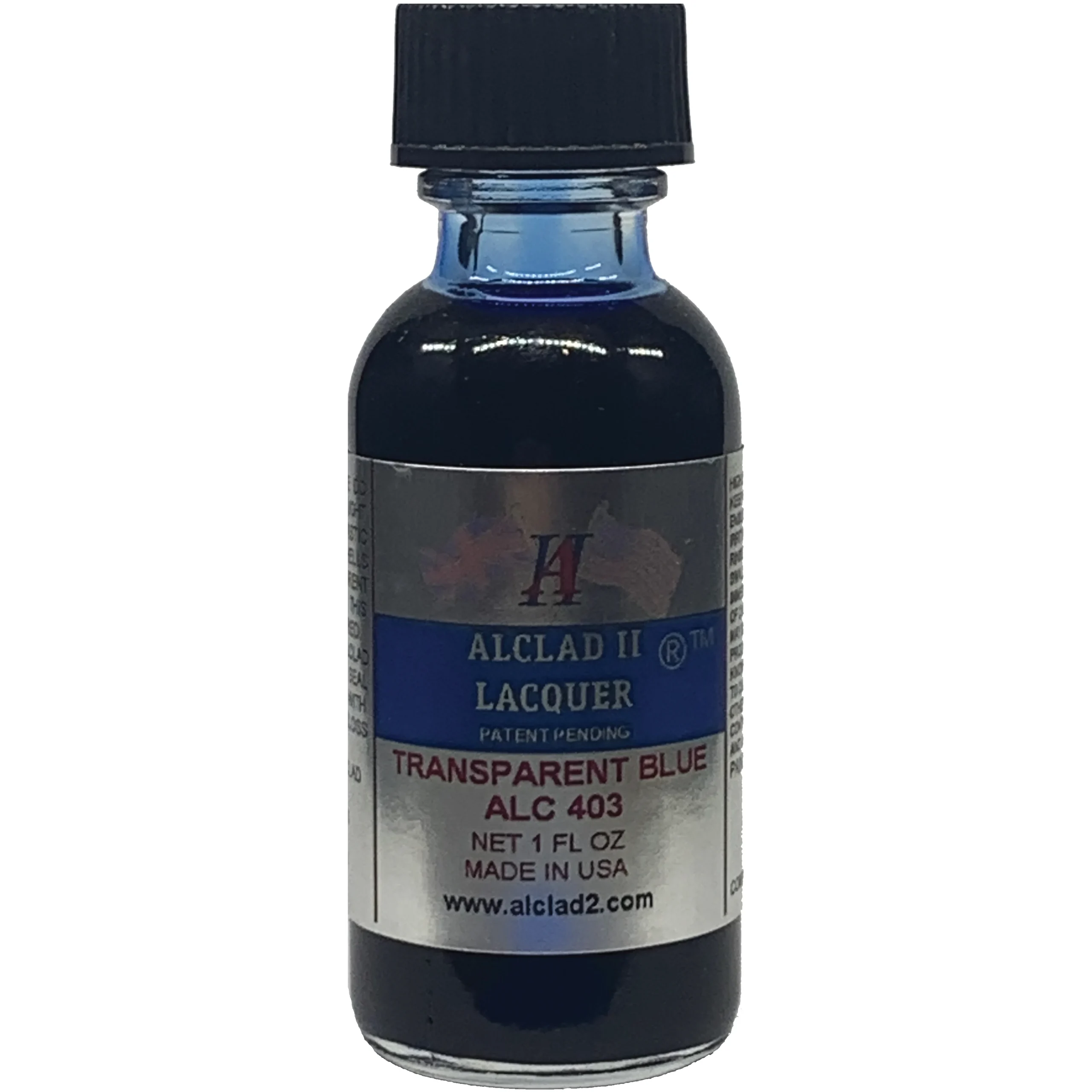 Alclad II Transparent Blue Transparent Lacquer Paint 1 oz ALC-403