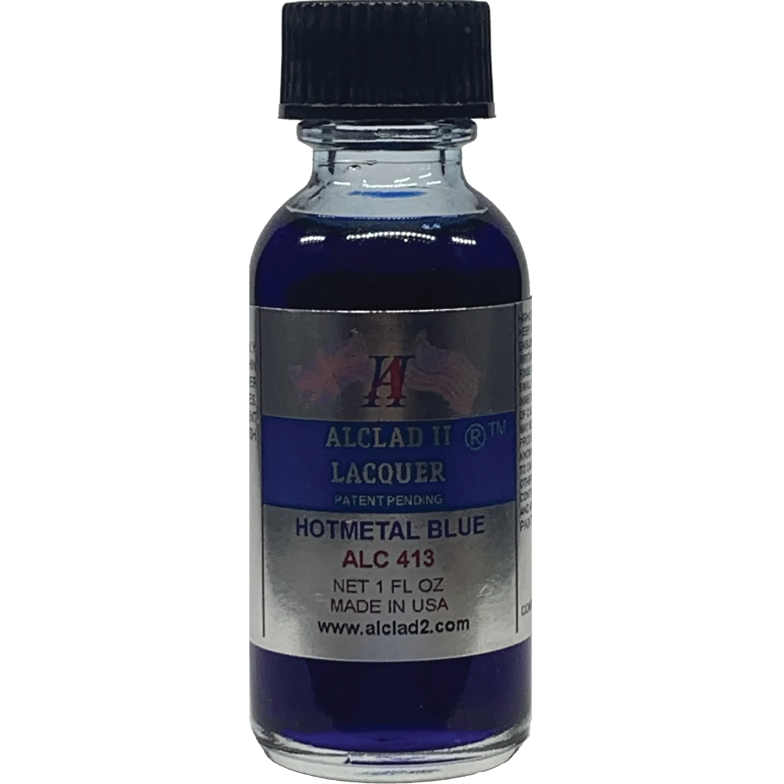Alclad II Hot Metal Blue Hot Metal Lacquer Paint 1 oz ALC-413