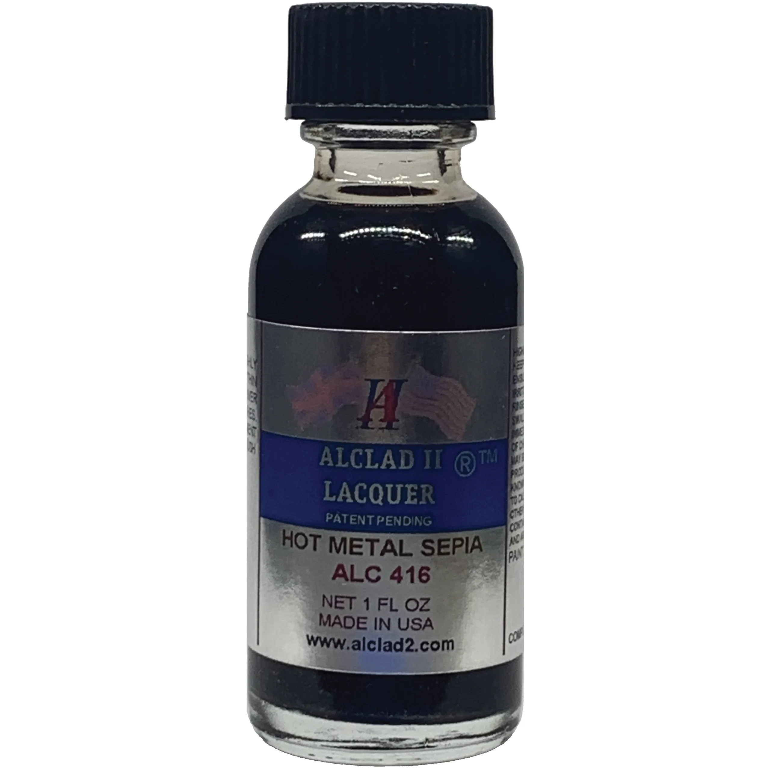 Alclad II Hot Metal Sepia Hot Metal Lacquer Paint 1 oz ALC-416