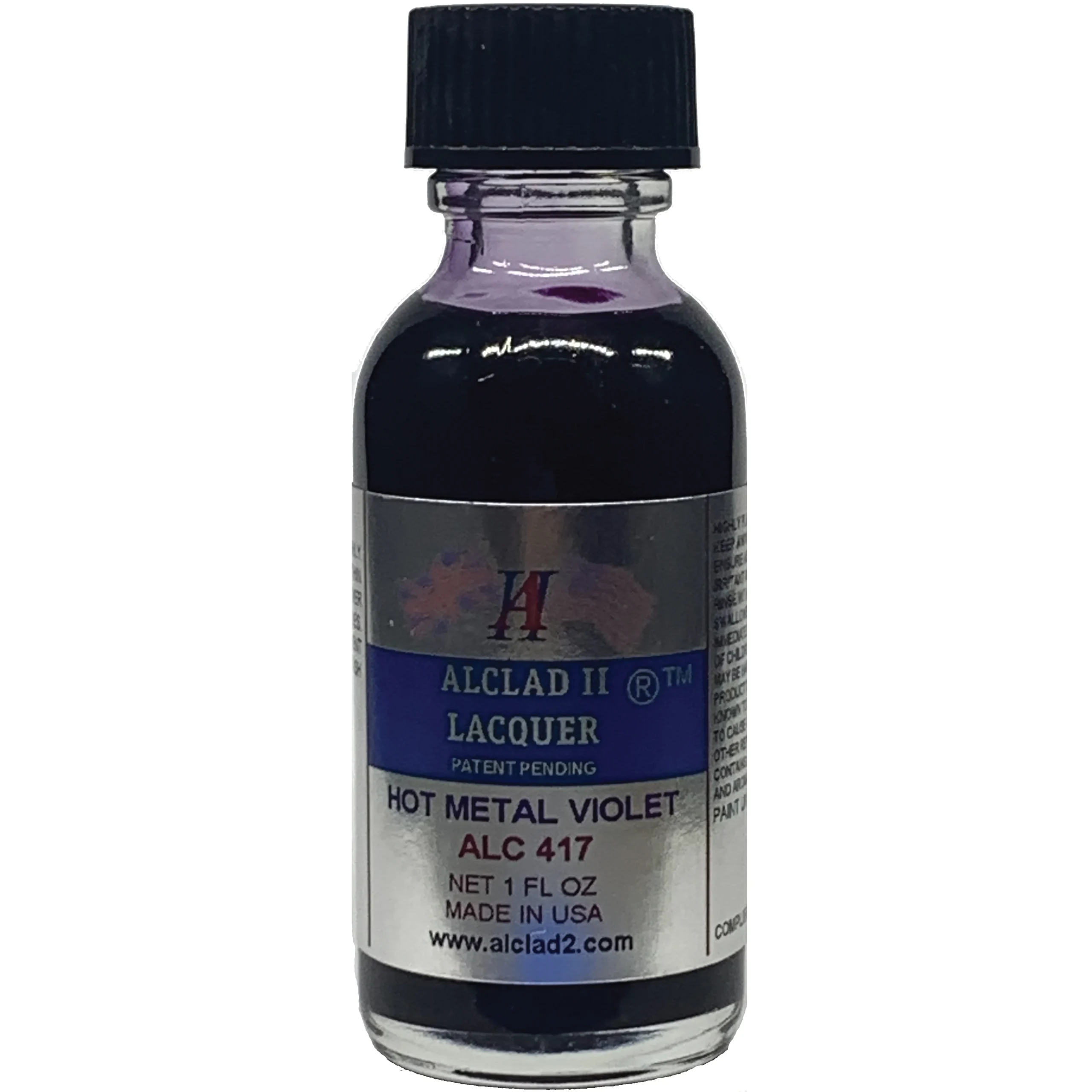 Alclad II Hot Metal Violet Hot Metal Lacquer Paint 1 oz ALC-417