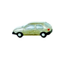 Plastruct O gauge Polyethylene Plastic Automobile Rabbit (2 per pack)