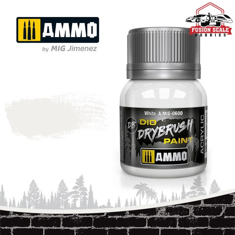 Ammo Mig Jimenez Dio Dry Brush White Paint