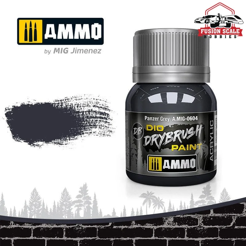 Ammo Mig Jimenez Dio Dry Brush Panzer Gray Paint