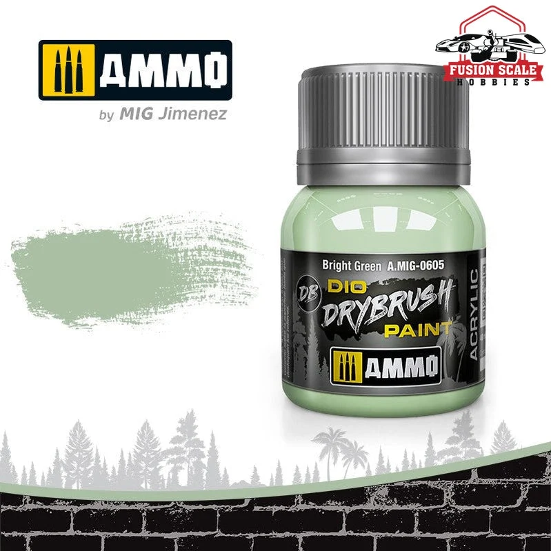 Ammo Mig Jimenez Dio Dry Brush Bright Green Paint