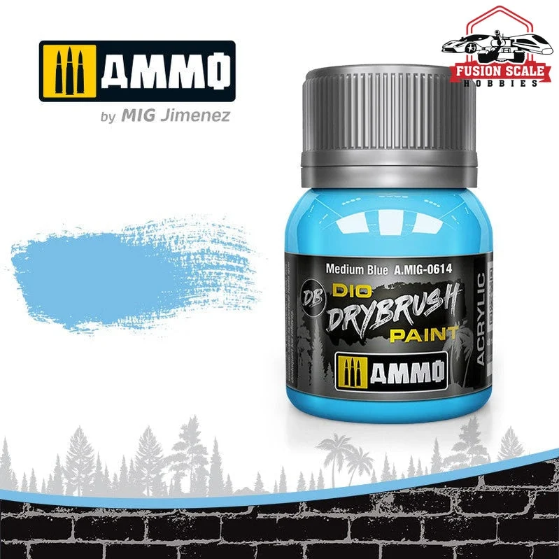 Ammo Mig Jimenez Dio Dry BrushMedium Blue Paint