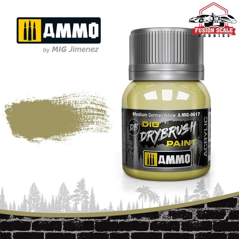 Ammo Mig Jimenez Dio Dry Brush Medium German Yellow Paint