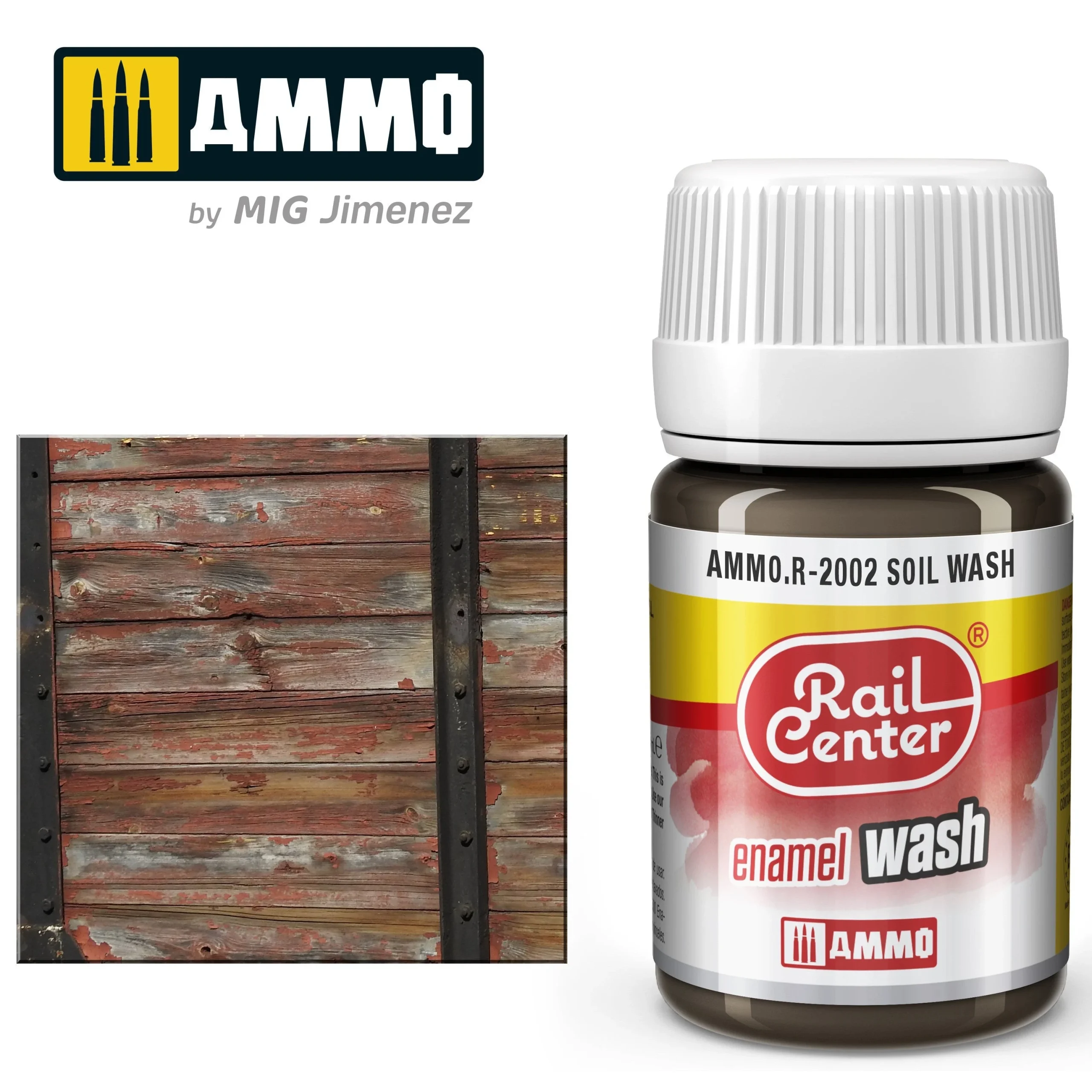 Ammo Mig Rail Center Soil Wash (35ml) - Ammo Mig Jimenez