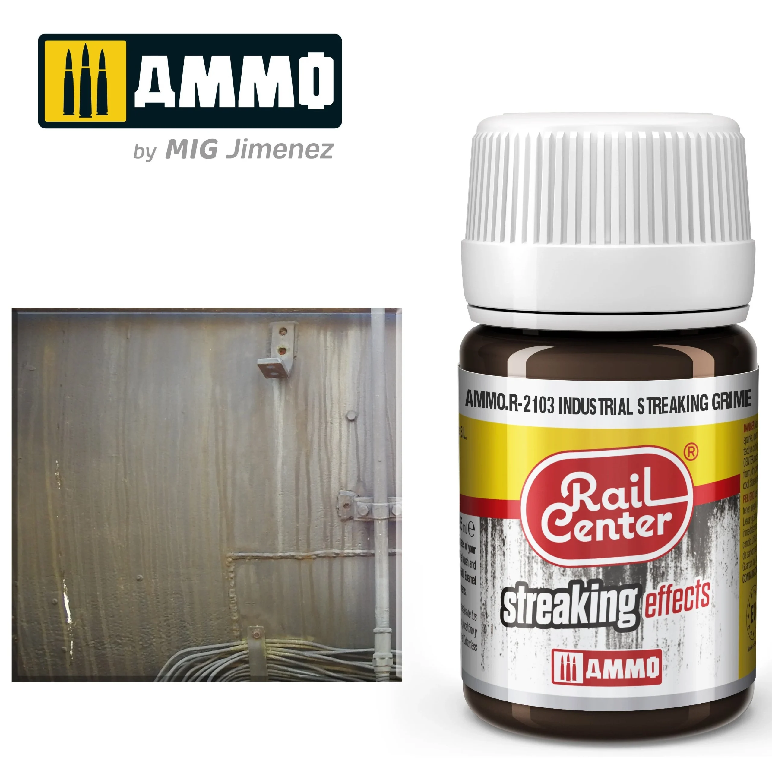 Ammo Mig Rail Center Industrial Streaking Dust - Ammo Mig Jimenez