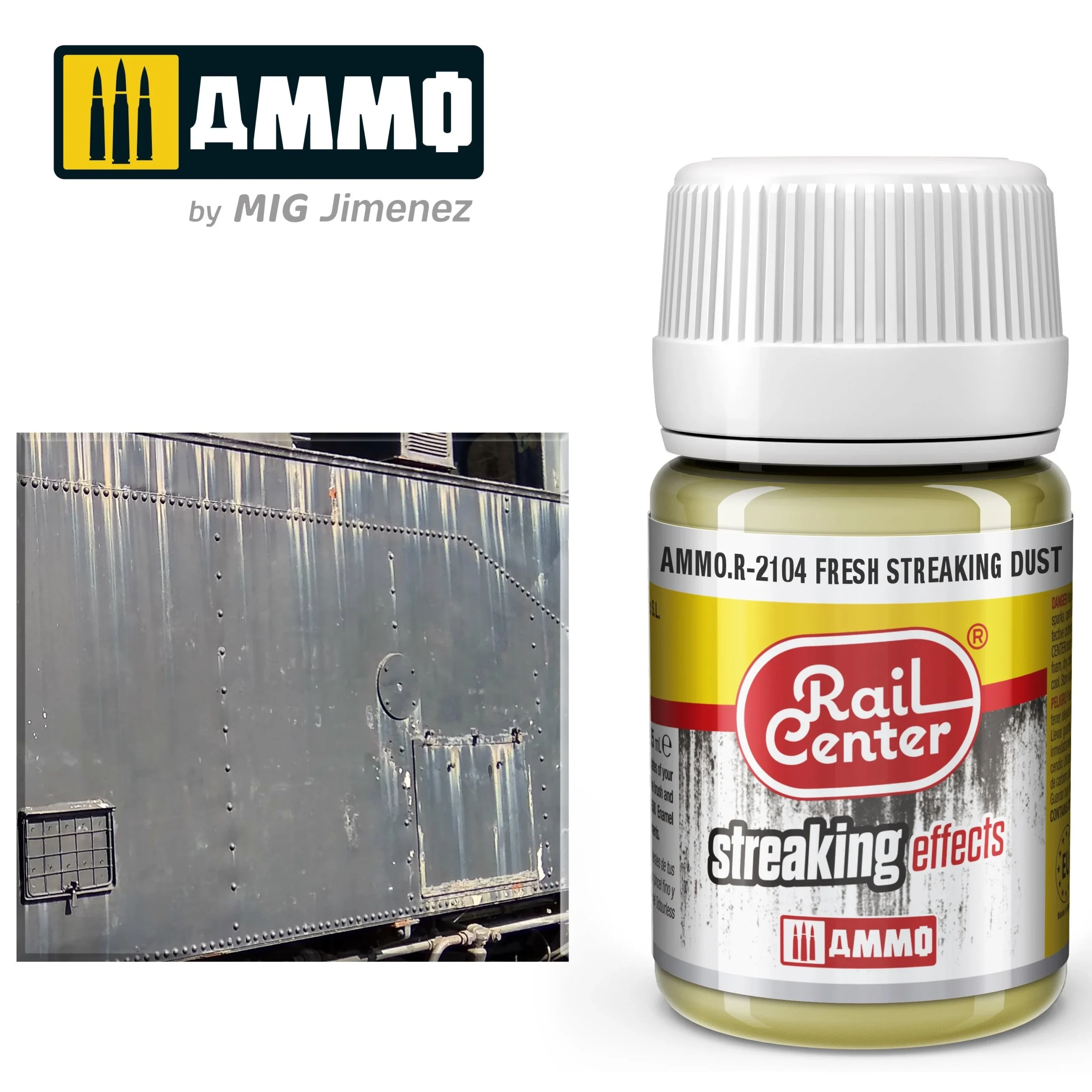 Ammo Mig Rail Center Fresh Streaking Dust (35m - Ammo Mig Jimenez
