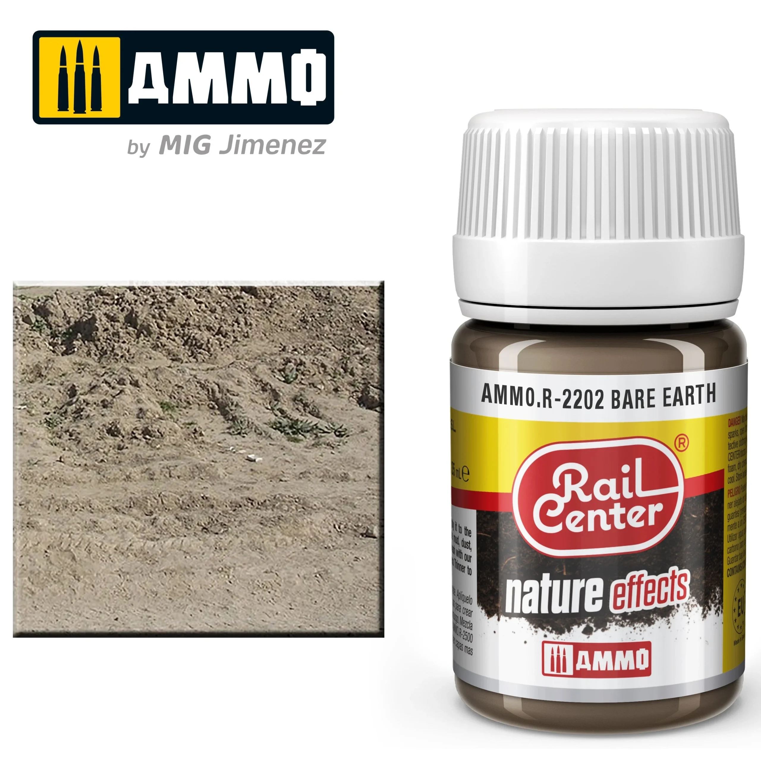 Ammo Mig Rail Center Bare Earth (35ml) - Ammo Mig Jimenez
