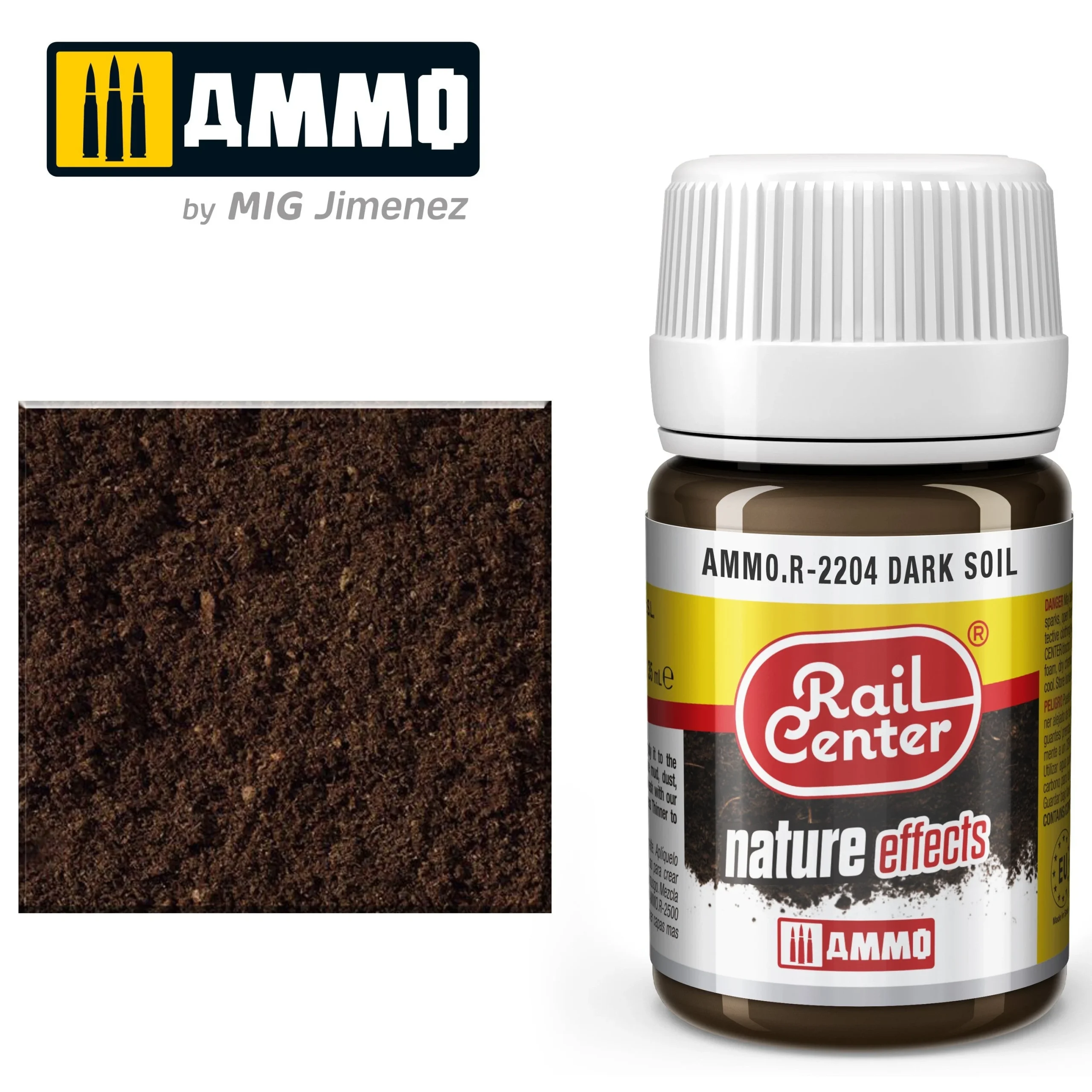 Ammo Mig Rail Center Dark Soil (35ml) - Ammo Mig Jimenez