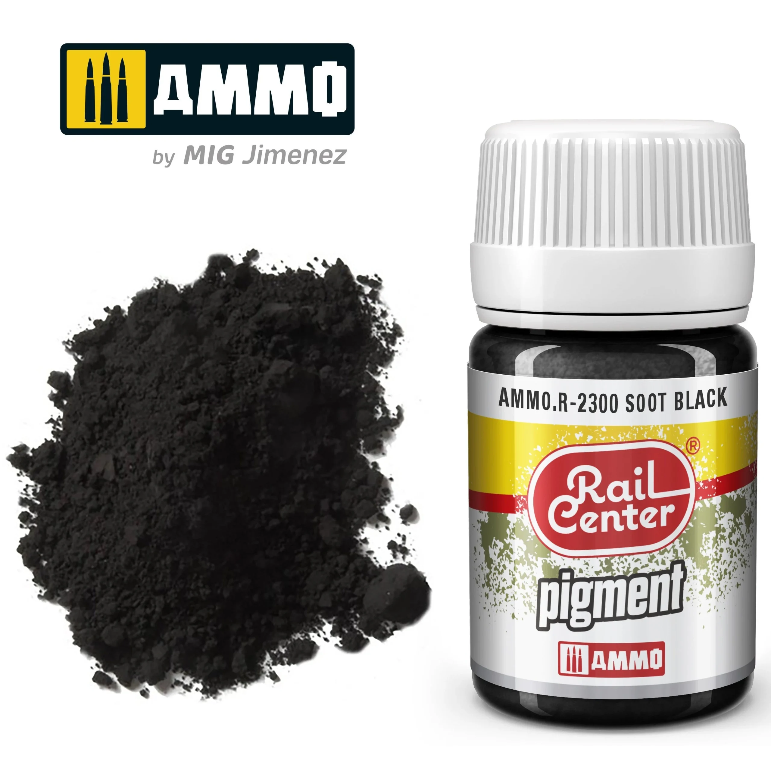 Ammo Mig Rail Center Soot Black (35ml) - Ammo Mig Jimenez
