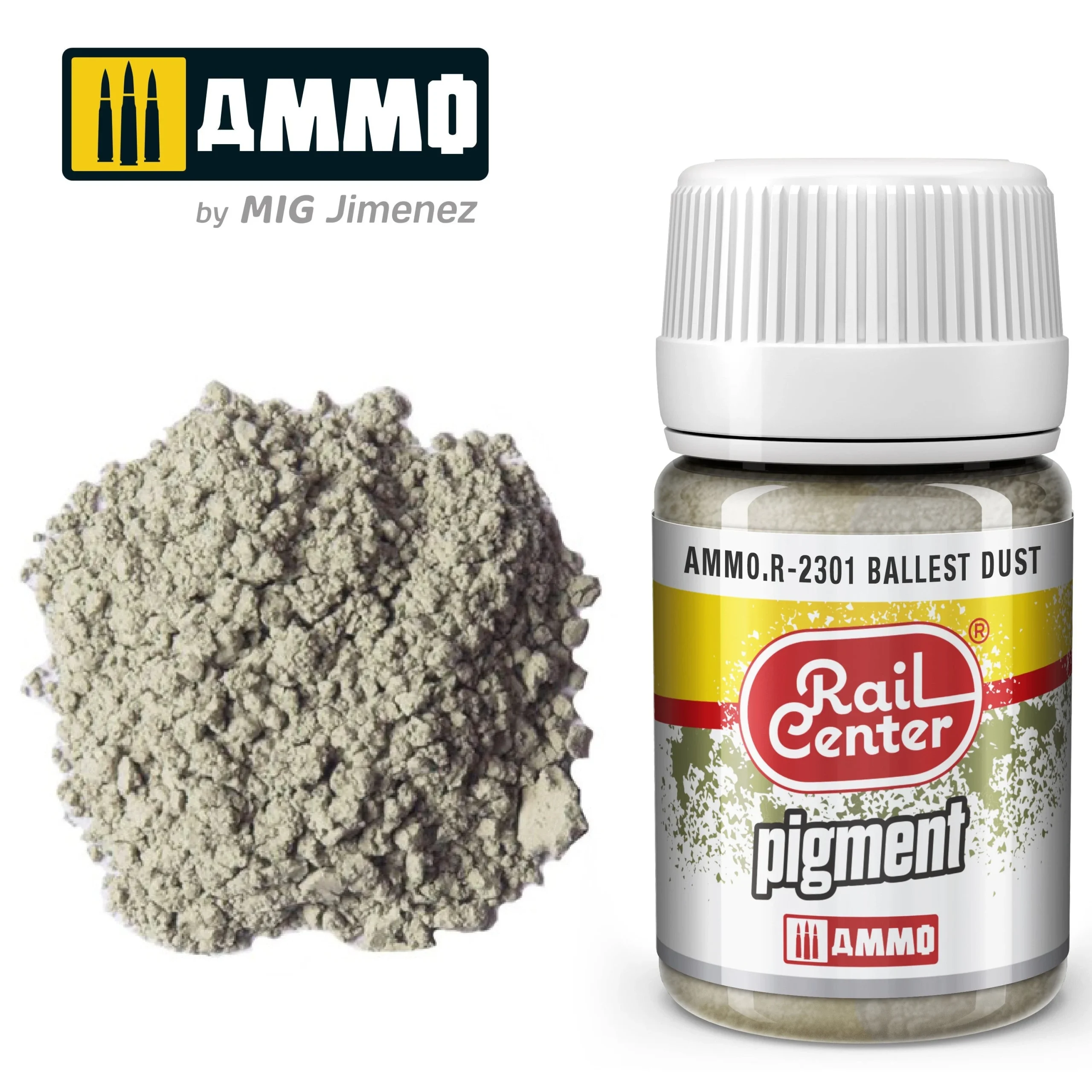 Ammo Mig Rail Center Ballast Dust (35ml) - Ammo Mig Jimenez